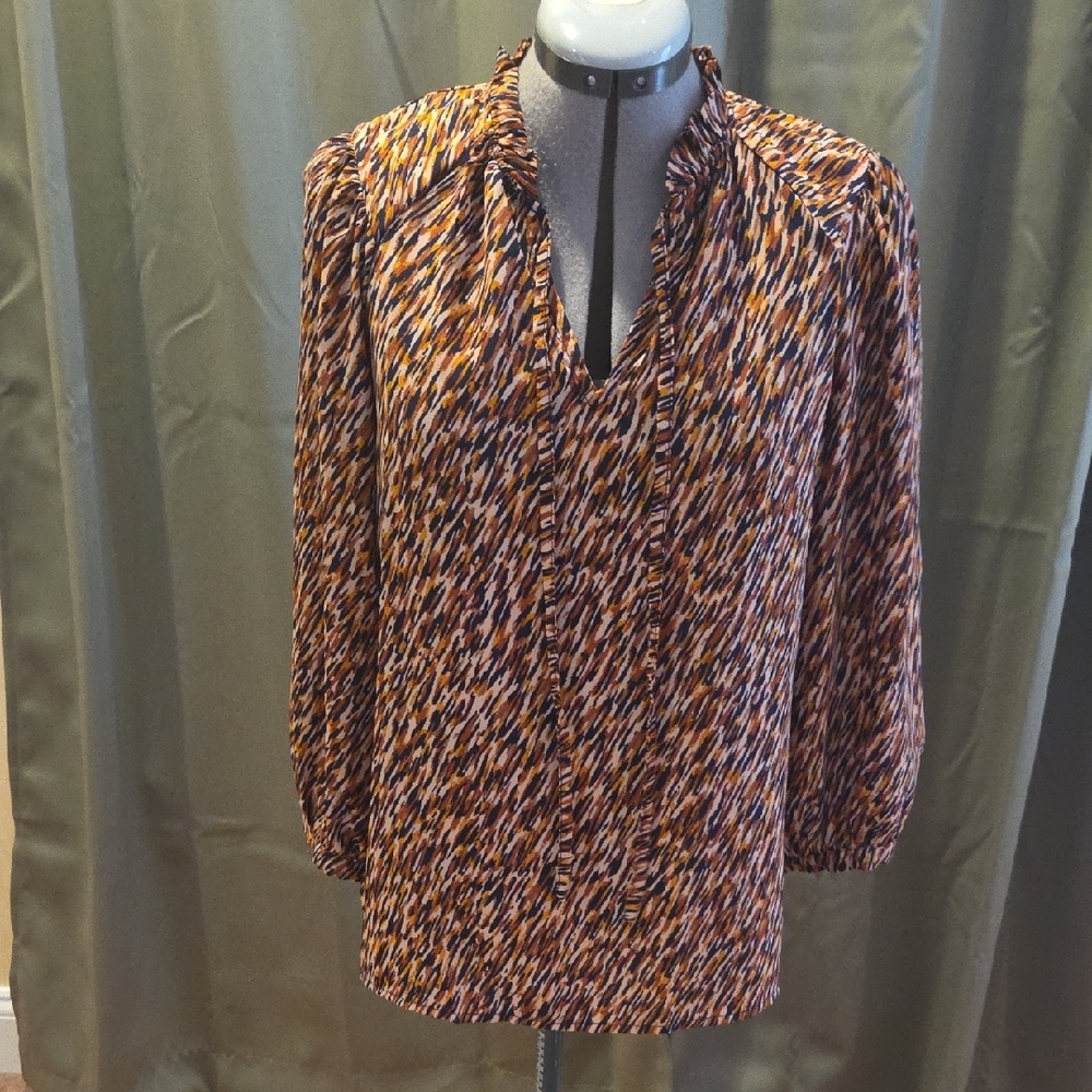Multicolor Patterned Women's Top - Picture 5 of 6